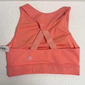 NWT Yoga Coral Sports Bra open back XS